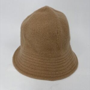 Madcaps Paris Bucket Hat Camel 100% Wool OSFM